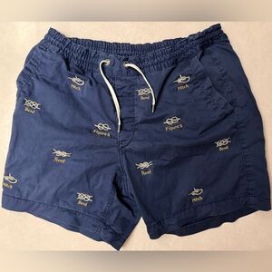 Ralph Lauren Nautical Embroidered Navy Men Shorts
